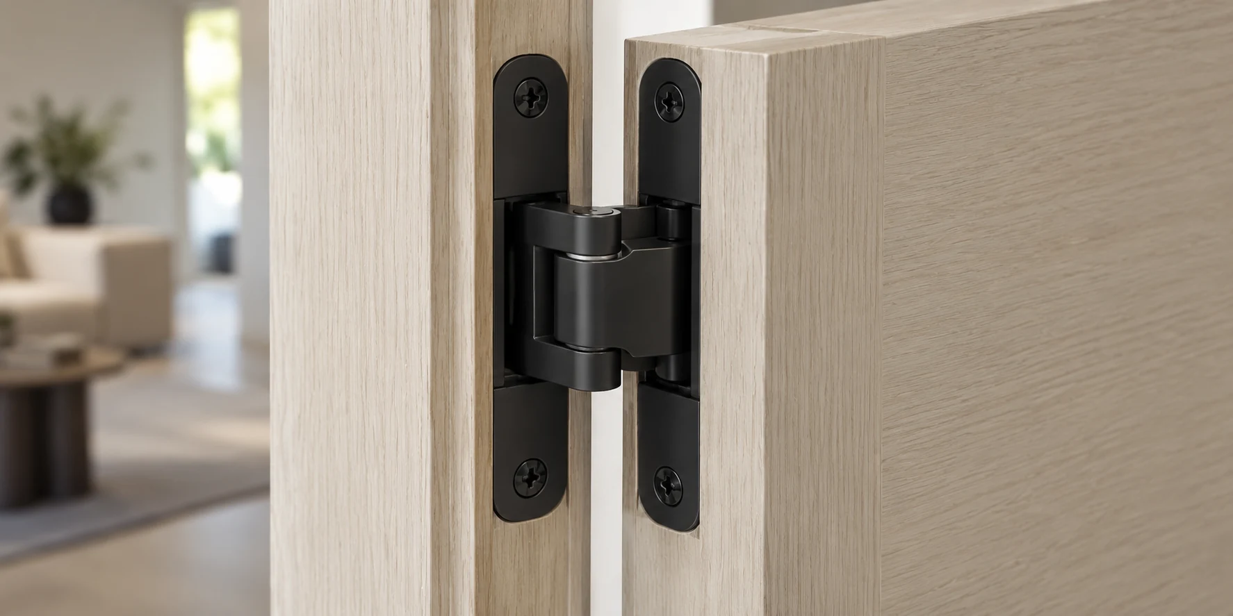 02 / Four concealed hinges